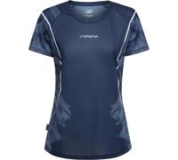 La Sportiva - Ropa trail running mujer - Pacer T-Shirt W Night Sky/Chalk para Mujer - Talla S - Azul marino Azul marino S