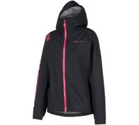 La Sportiva - Ropa trail running mujer - Pocketshell Jacket W Black/Hibiscus para Mujer - Talla L - Negro Negro L