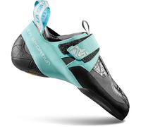 LA SPORTIVA Skwama Vegan Zapatos de escalada para mujer, G00b16 Carbon Turquoise, 42 EU