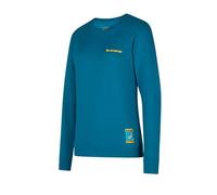 La Sportiva Sudadera Climbing on the Moon W (Turchese/Giallo)