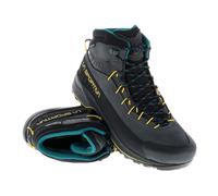 La Sportiva - Zapatillas de senderismo Hombre - TX4 Evo Mid GTX Carbon/Bamboo de Cuero - Talla 44.5 - Negro Negro 44.5