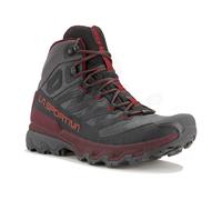 La Sportiva Ultra Raptor 3 Mid GTX - Zapatos de senderismo impermeables para hombre, protección Gore-Tex y transpirable, agarre todo terreno y soporte para el tobillo, Carbono/secoya, 44.5 EU