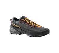 La Sportiva - Zapatillas de senderismo Hombre - TX4 Evo Carbon/Papaya de Cuero - Talla 45 - Negro Negro 45