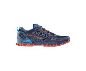 La Sportiva - Zapatillas de trail - Bushido III Deep Sea/Cherry Tomato - Talla 43.5 - Azul Azul 43.5