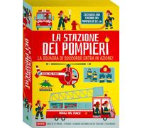 La stazione dei pompieri. La squadra di soccorso entra in azione! Ediz. a colori. Con scenario, modellini da staccare e assemblare (Pop-up & co.)
