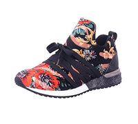 La Strada 1804189 - Zapatos de mujer Casual - 4601-black-red-flow, plata, 42 EU