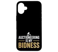 La subasta es mi Deseo Divertido Juego de Palabras para Llamar a Las Ofertas del subastador Carcasa para iPhone 16 Plus