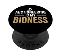La subasta es mi Deseo Divertido Juego de Palabras para Llamar a Las Ofertas del subastador PopSockets PopGrip Adhesivo