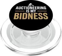 La subasta es mi Deseo Divertido Juego de Palabras para Llamar a Las Ofertas del subastador PopSockets PopGrip para MagSafe