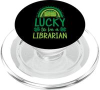 La Suerte de ser Bibliotecario: Boho Rainbow, Día de San Patricio PopSockets PopGrip para MagSafe