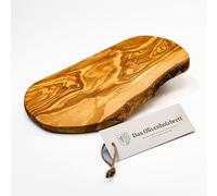 La Tabla de Cortar Cortar de Madera de Olivo en con sin Tratar Borde - 35cm