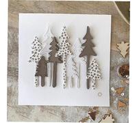 La Tala De Árboles De Navidad Tarjeta De Papel De Scrapbooking De La Plantilla De Metal En Relieve Carpeta Plantilla del Arte De DIY