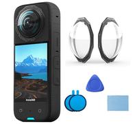 La Tapa de la Lente gdraco es Compatible con la Cámara de Acción insta360 x3, la Funda de protección de la Lente, el Accesorio de película de protección de la Lente de Alta definición Completa