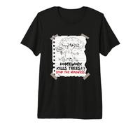 La Tarea Mata árboles Primer último día de la Escuela Estudiantes Broma Camiseta Premium