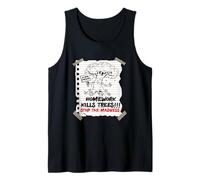 La Tarea Mata árboles Primer último día de la Escuela Estudiantes Broma Camiseta sin Mangas