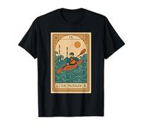 La Tarjeta de Cruz de Kayak Paddler Camiseta