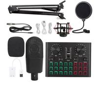 La Tarjeta de Sonido se Puede conectar a la computadora, teléfono móvil, Auriculares, micrófono, grabación, Canto en Vivo,F