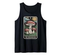 La Tarjeta del Tarot de Hongos Cottagecore Funny Mushroom Lover Camiseta sin Mangas