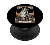 La Tarjeta del Tarot del Perro Pastor Australiano Australiano Luna Bruja PopSockets PopGrip Adhesivo