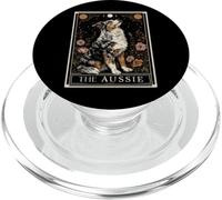 La Tarjeta del Tarot del Perro Pastor Australiano Australiano Luna Bruja PopSockets PopGrip para MagSafe