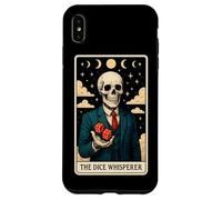 La Tarjeta del Tarot Esqueleto del Juego del Casino Whisperer de los Dados Carcasa para iPhone XS MAX
