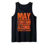 La taza de cerveza puede contener alcohol, broma divertida de bebida Camiseta sin Mangas