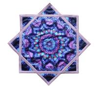 La Tela flowstar Spinner para Principiantes flowstar es fácil de Girar, la Punta de los Dedos de la impresión Lateral Gira y el Juguete móvil Dapo Star 27 Pulgadas（R05-style3）