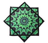 La Tela flowstar Spinner para Principiantes flowstar es fácil de Girar, la Punta de los Dedos de la impresión Lateral Gira y el Juguete móvil Dapo Star 27 Pulgadas（R04-style4）