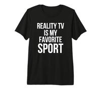 La televisión de Realidad es mi fanático Favorito de los Reality Shows Deportivos Divertidos Camiseta Premium