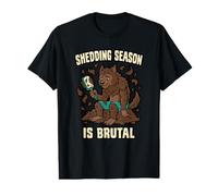 La Temporada de desprendimiento es Brutal Cuidado humorístico Shel Dueño de Mascotas Humor Camiseta gráfica económica