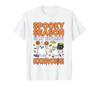 La Temporada Espeluznante es mi Ejercicio Favorito Fantasmas Halloween Camiseta