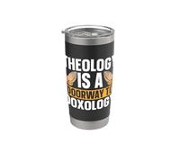 La teología es una puerta a la teología del seminario sacerdote de doxología Vaso térmico de acero inoxidable de doble pared