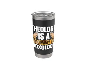 La teología es una puerta a la teología del seminario sacerdote de doxología Vaso térmico de acero inoxidable de doble pared
