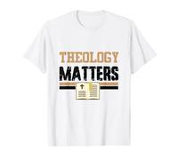 La teología Importa Biblia Iglesia Cristiana Religiosa Fe Orar Camiseta gráfica económica