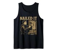 La teología reformada lo clavó 1517 Diseño de Martin Luther Camiseta sin Mangas