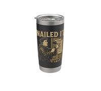 La teología reformada lo clavó 1517 Diseño de Martin Luther Vaso térmico de acero inoxidable de doble pared