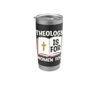 La teología también es para las mujeres Antropóloga Seminario Teología Vaso térmico de acero inoxidable de doble pared