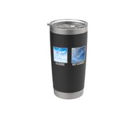 La teoría de la conspiración del sombrero de aluminio Chemtrails Awareness Vaso térmico de acero inoxidable de doble pared
