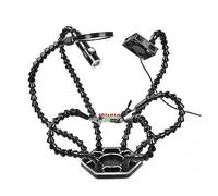 la tercera mano Ayudar a soldar manos herramienta PCB de tercera mano 3/5/6 brazos flexibles Clips giratorios y montaje de soldadura de Base de abrazadera de escritorio estable (Color : 6 Arms with 3