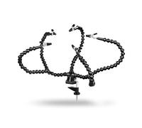 la tercera mano Soldering Helping Hand Tool Table Clip Third Hand Soldering Stand Welding PCB Holder Flexible Arm Soldering Hand Tool (Color : Black)