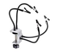 la tercera mano Soldering Third Hand 4 Flexible Universal Arms Tabletop Clamp Base Helping Hands for Repair Arts Craft Soldering Station Holder