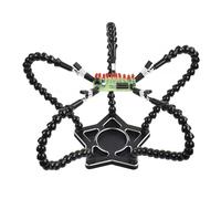 la tercera mano Soporte de pistola for soldar, 5 piezas, manos de ayuda flexibles con lámpara de lupa LED 3X for estación de soldadura de trabajo de soldadura DIY (Color : N-STAR5-BK9)