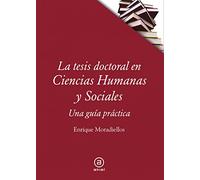La Tesis Doctoral En Ciencias Humanas Y Sociales