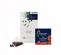 LA TETERA AZUL Infusión de Frutos Rojos ECO, Sin Teína, Hibisco, Manzana y Arándano, Bebida Refrescante y Antioxidante, Ideal Caliente o Fría, 20 Pirámides