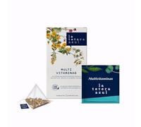 LA TETERA AZUL Multivitaminas. Una infusión que aporta la energía necesaria para disfrutar cada día con máxima intensidad. 20 Pirámides Envueltas Individualmente.