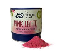 La Tetera Azul Pink Latte Ecológico 100%, Bebida de Remolacha y Coco, Sin Azúcar, Sin Lactosa, Apta para Diabéticos y Veganos, 80g de Infusión Gourmet para Momentos de Placer