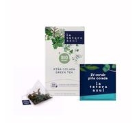 LA TETERA AZUL Té Verde Piña Colada, Infusión Tropical Refrescante, Ideal para Cold Brew, Sabor Exótico y Cítrico, 20 Pirámides, Viaje Sensorial al Paraíso