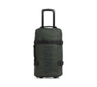 La Texel Cabin Bag de Rains es un trolley impermeable y elegante fabricado con poliéster recubierto de PU, que combina durabilidad con una textura suave y agradable. Diseñada como compañera de viaje d