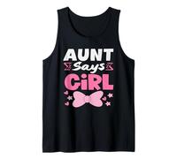La tía Dice Que el Equipo de votación de revelación de género de la niña Hija Rosa Camiseta sin Mangas