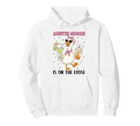 La tía Goose anda Suelta, Divertida Mejor tía Sudadera con Capucha